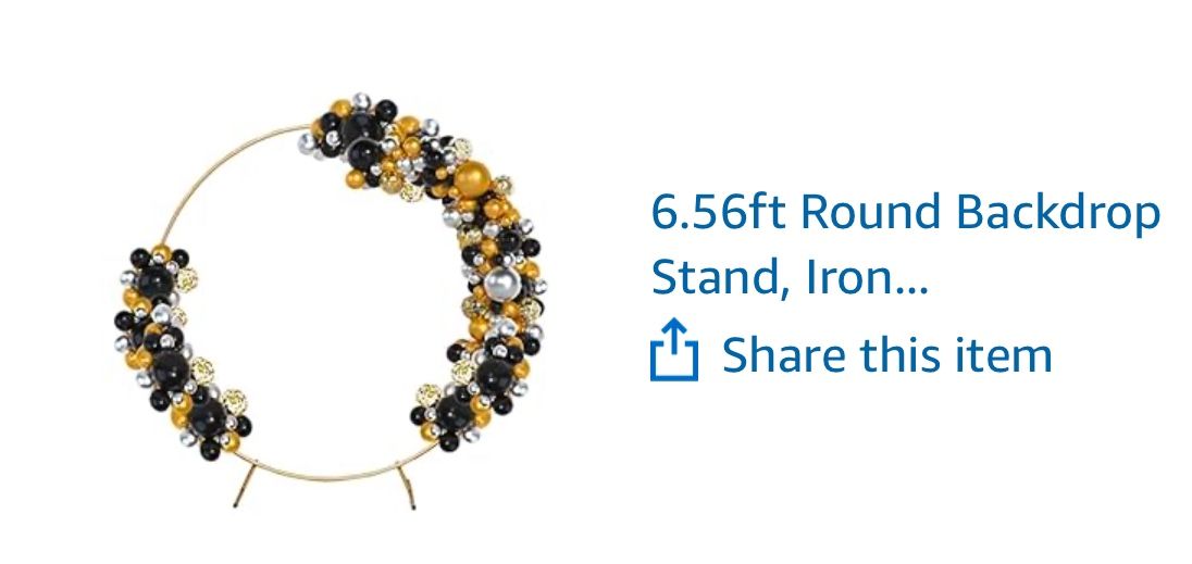 Balloon Stand Round Gold 