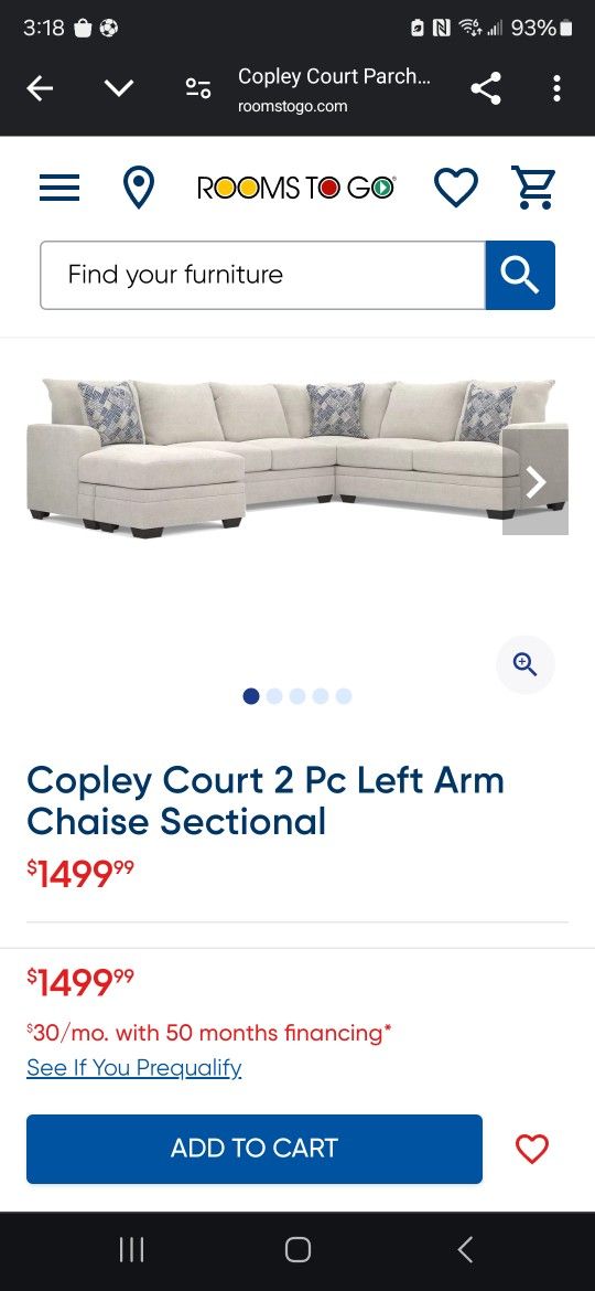 Sectional for sale