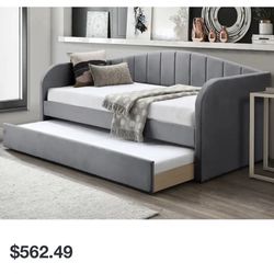Grey Day Bed (2 Twin Mattresses) 