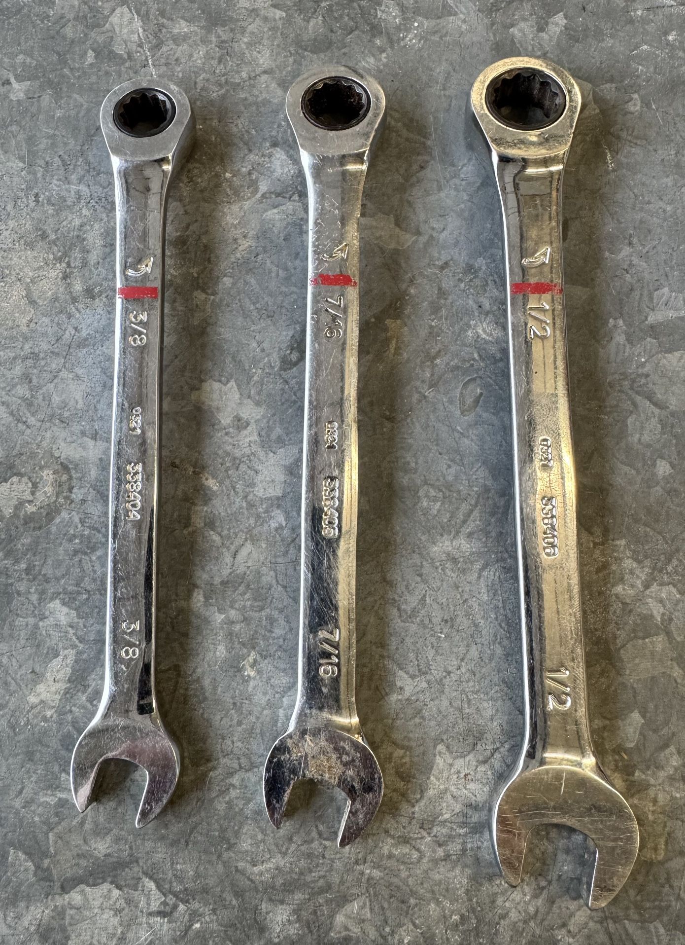 Kobalt 3 Pcs Ratcheting Wrench Set 