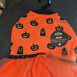 Glow In The Dark Halloween Dog Dress