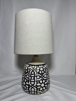 Ceramic Table Lamp with Linen Shade