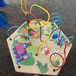 Kids wood activity box