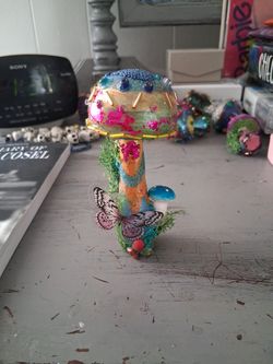 Handmade Mini Wooden Mushrooms 