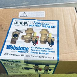 Tank Less Water Heater Valves 