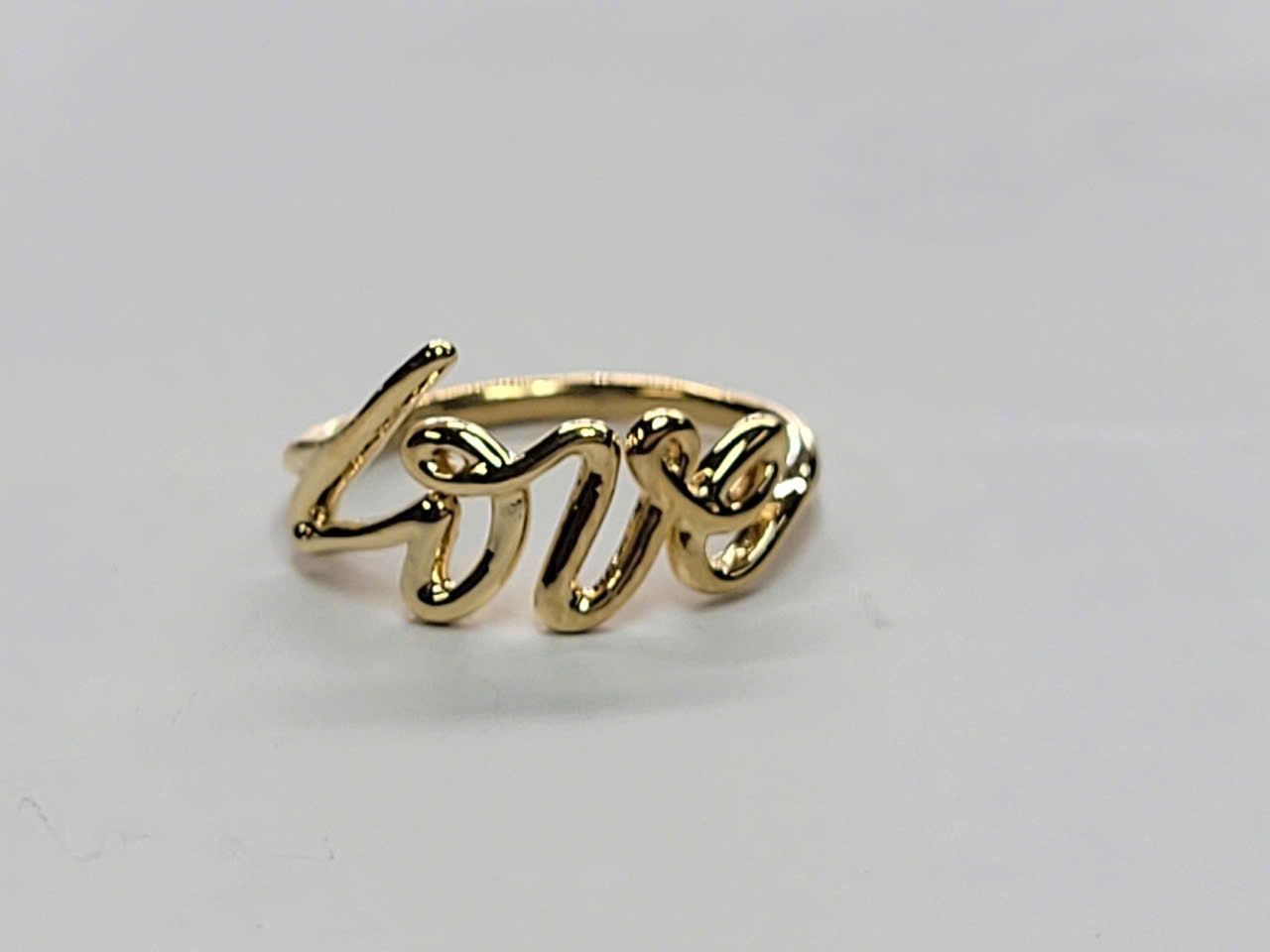 Tiffany Paloma's Graffiti Love Ring in 18k Yellow Gold size 6