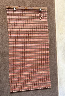 Bamboo Roll-Up Window Blind