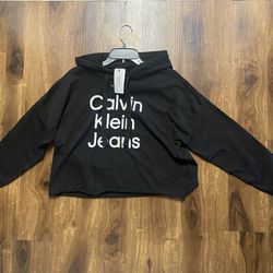 Brand New Woman’s Calvin Klein brand Black Hoodie Up For Sale 