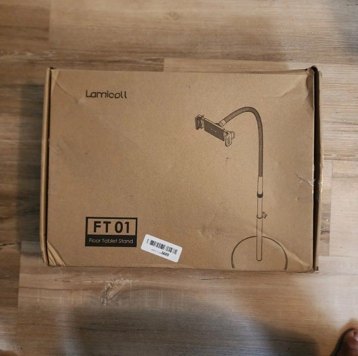 Lamicall FT 01 Silver Portable Adjustable Heavy Duty Tablet Floor Stand New