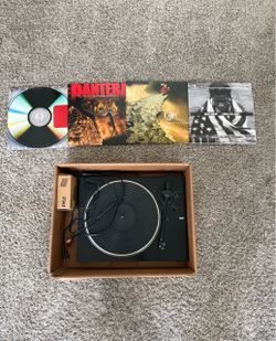 Vinyl and Turntable Set