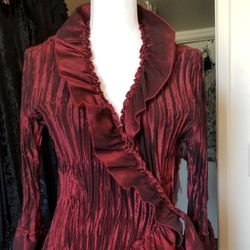 Chambray Burgundy Top 