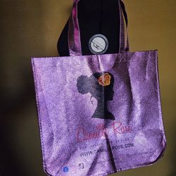 Camille Rose Metallic Glossy Tote