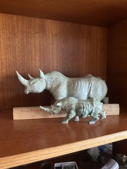 Zebra Jasper Rhino and baby