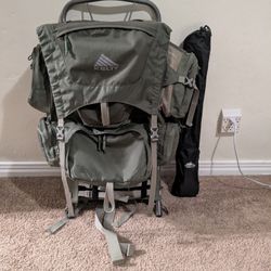 Kelty Backpacking Backpack And Trekking Poles