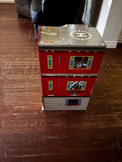 Melissa & Doug Toy Fire Station Playset