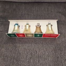 3 Shiny Brite Vintage Christmas Ornaments In Original Box From 1950s