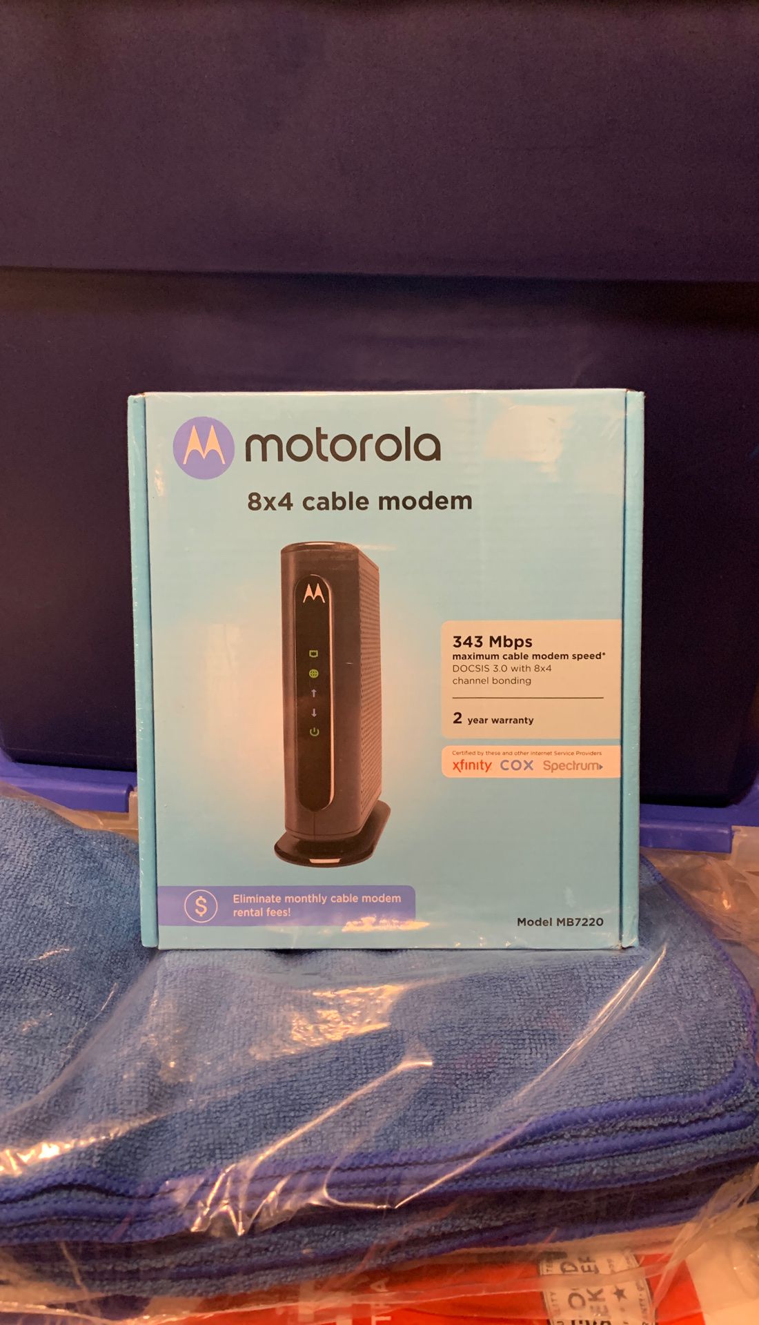 Motorola 8x4 cable modem