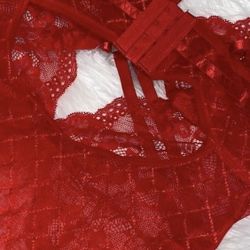 Avidlove Women's Lingerie Floral Lace Snap Crotch Bodysuit One Piece Bodysuit
