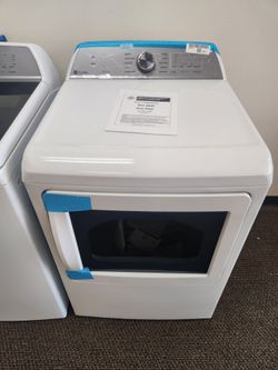 Profile 7.4 cu. ft. Smart Electric Dryer in White with Sanitize Cycle and Sensor Dry, ENERGY STAR