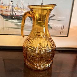 Retro Bormioli Rocco MCM Carafe Amber Glass 70's