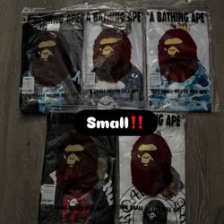 Bape Tees (size Small)