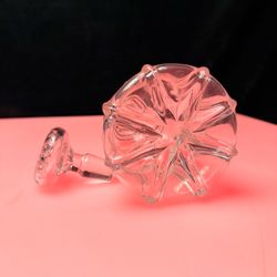 Antique Victorian Hand-Blown Glass Decanter With A Stopper