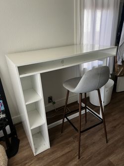 White Standing Desk