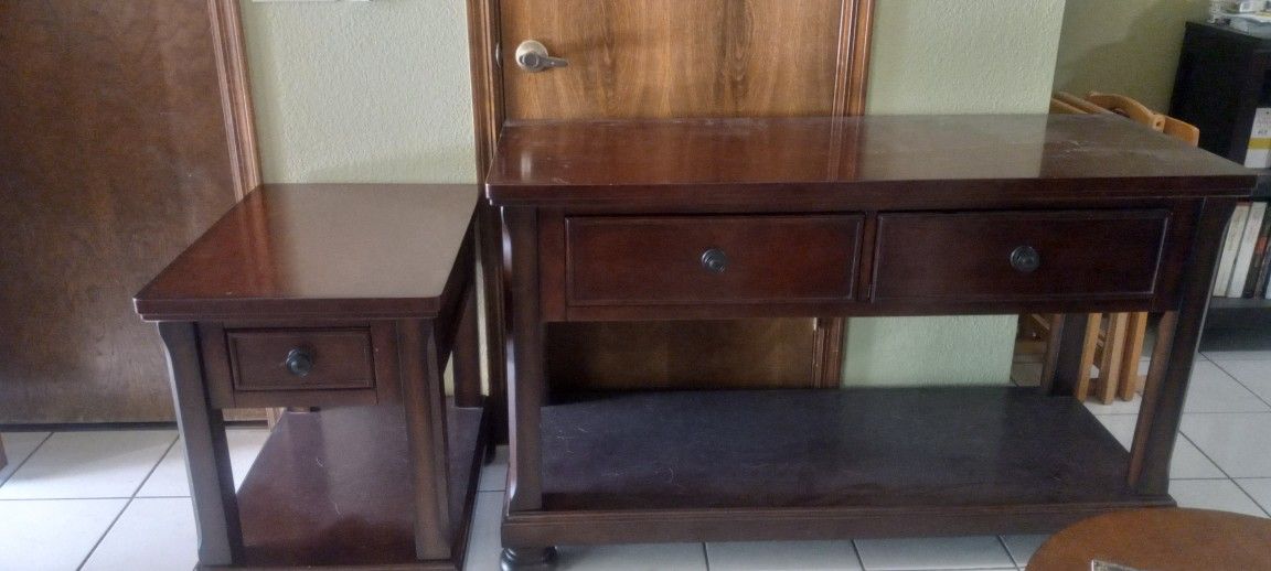 TV Console Table And End Table 