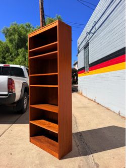 Mid-Century Modern Walnut Bookshelf / Display Cabinet