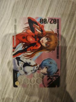 Neon Genesis Evangelion Wafer Card (Rei + Asuka)