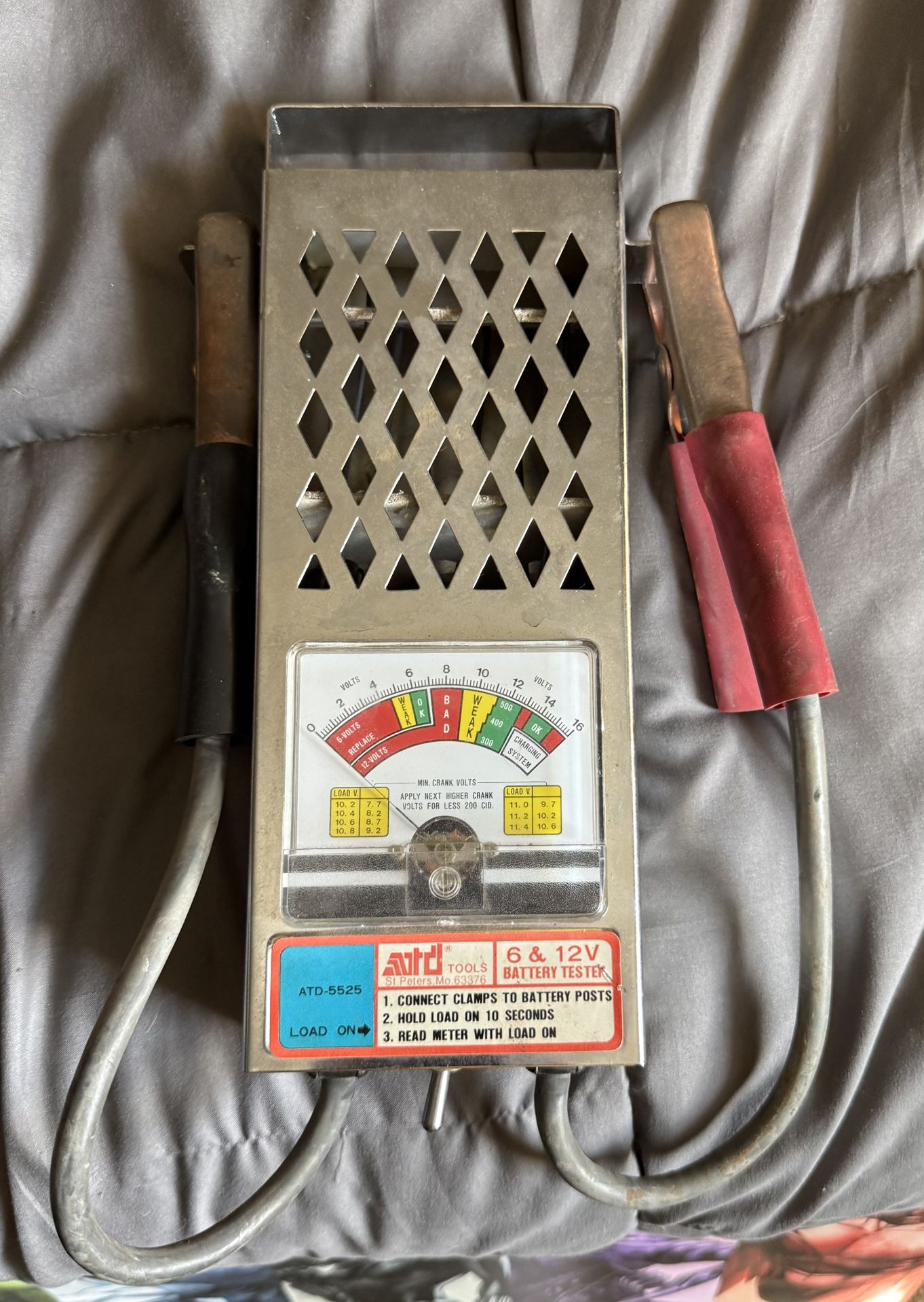 ATD-5526 Auto Tools Battery Tester