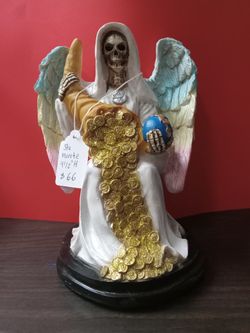 Santa Muerte Abundance with Wings 