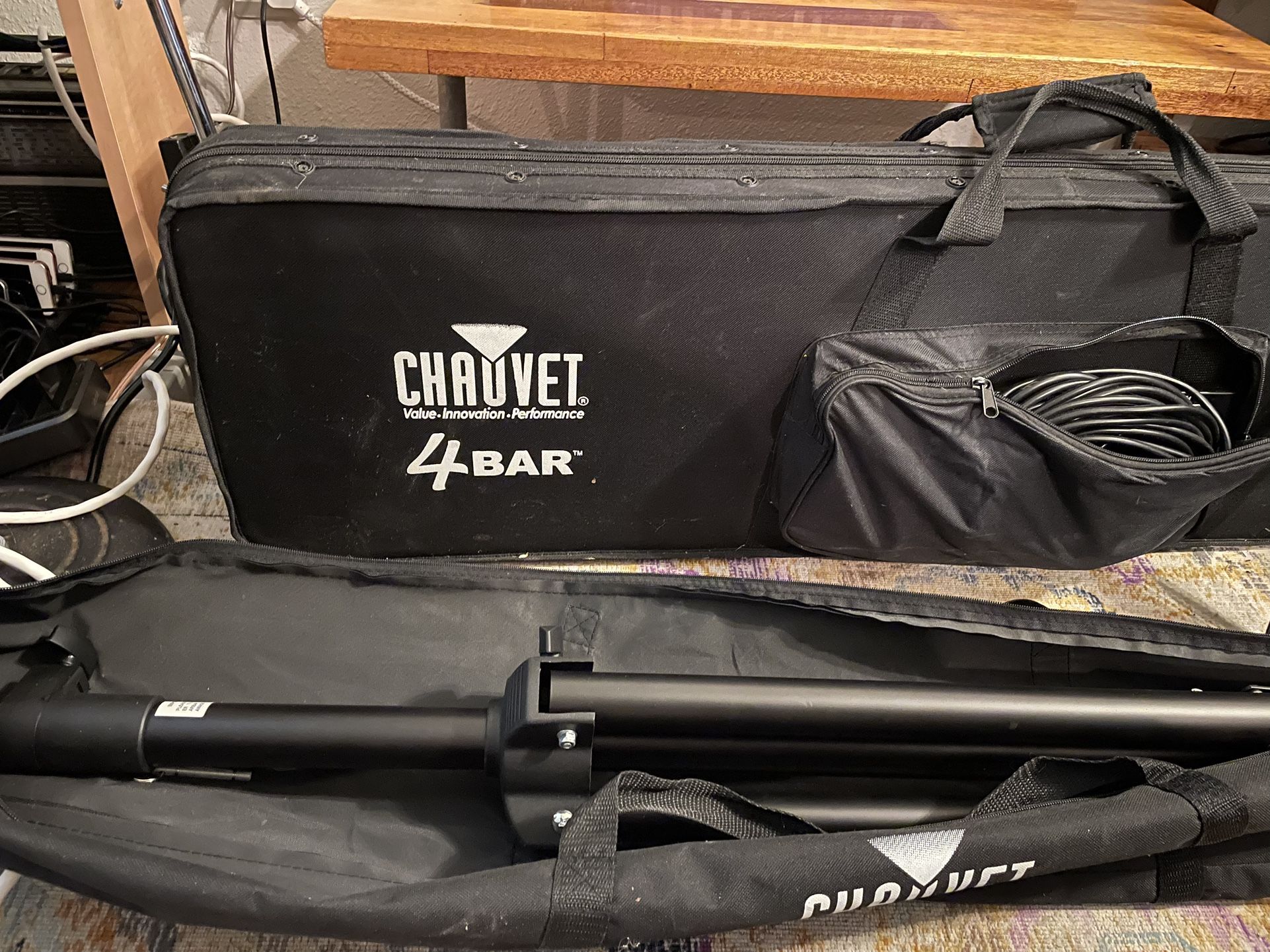 Chauvet 4 Bar Live Stage Pro Lighting Rig & Obey 10 DMX controller Mixer /Mixing Board Chauvet DJ Obey 10 DMX 8 16 channel controller PLUS 4 bar ligh