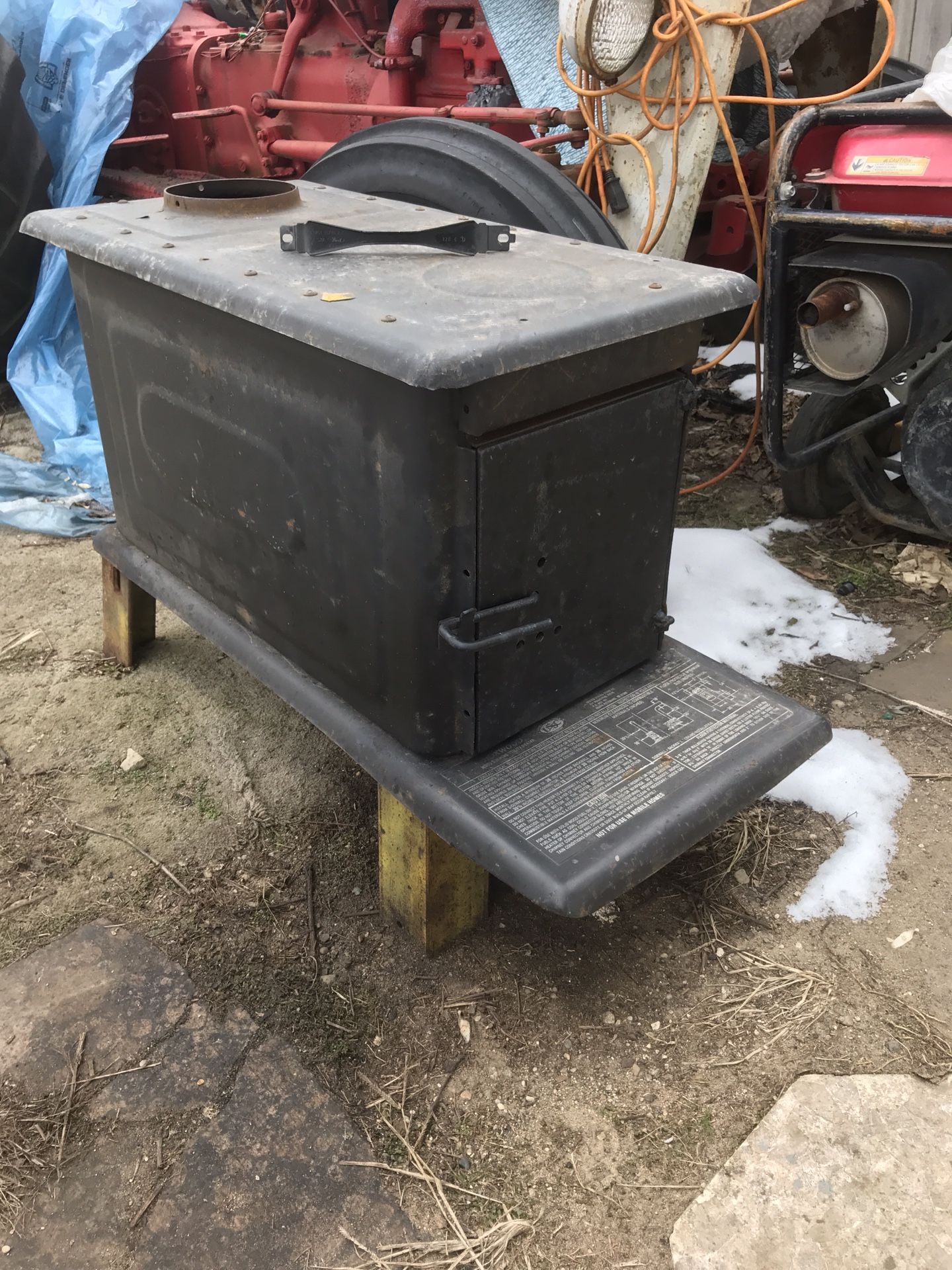 First one is sold The second Wood stove 250$ 24x24x33