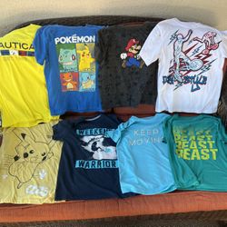 Boys t-shirts lot size 8