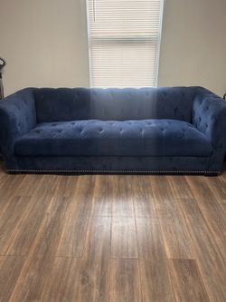 Blue Velvet Couch