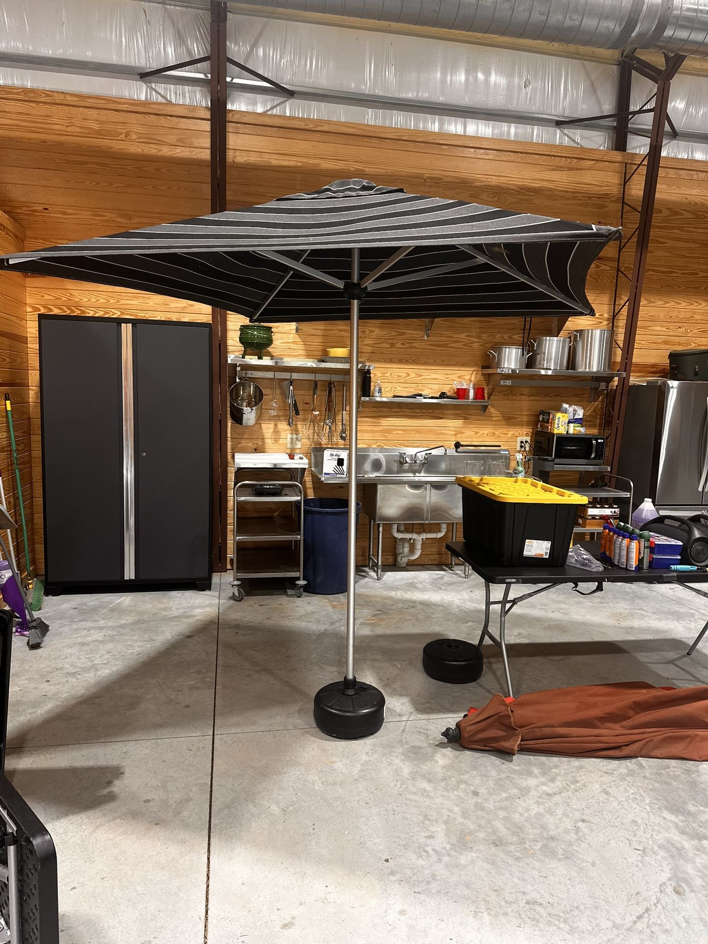 Sunbrella Umbrella And Stand 