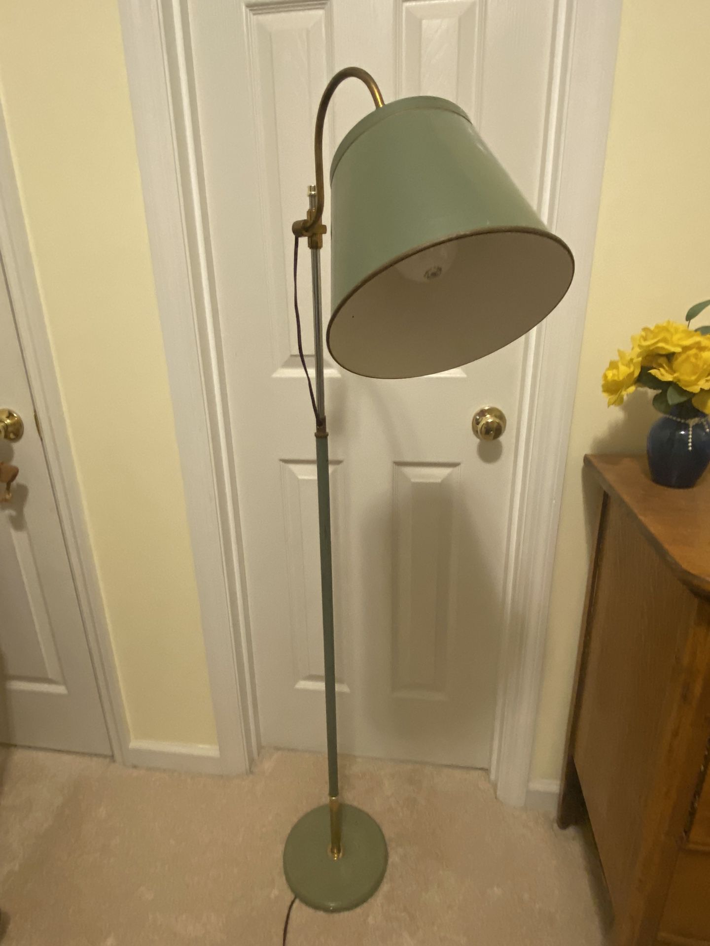 Vintage Green Metal Lamp