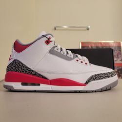 Air Jordan 3 Fire Red OG Retro (2022) ✅️ Size 10 Men's 🆕️  Brand New, DS 💯% Guaranteed Authentic 🔸️Nike AJ3 III 🔥🔥🔥