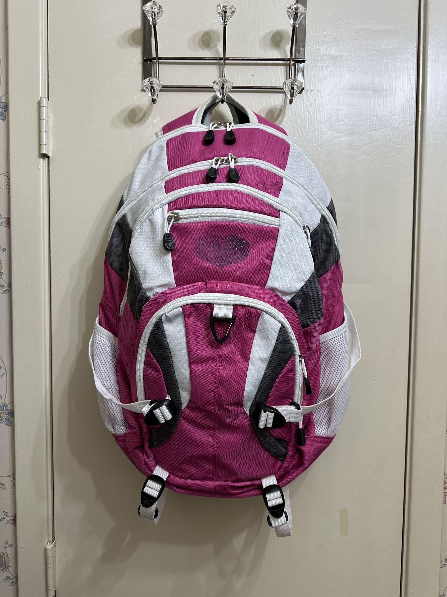 High Sierra Grip XL Backpack Pink With White Accents 