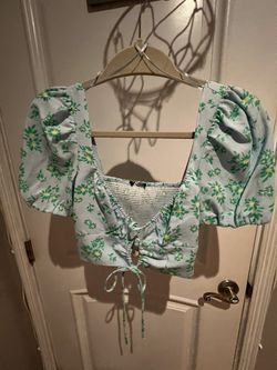 Blue Set, Crop Top And Skort. Size Small 