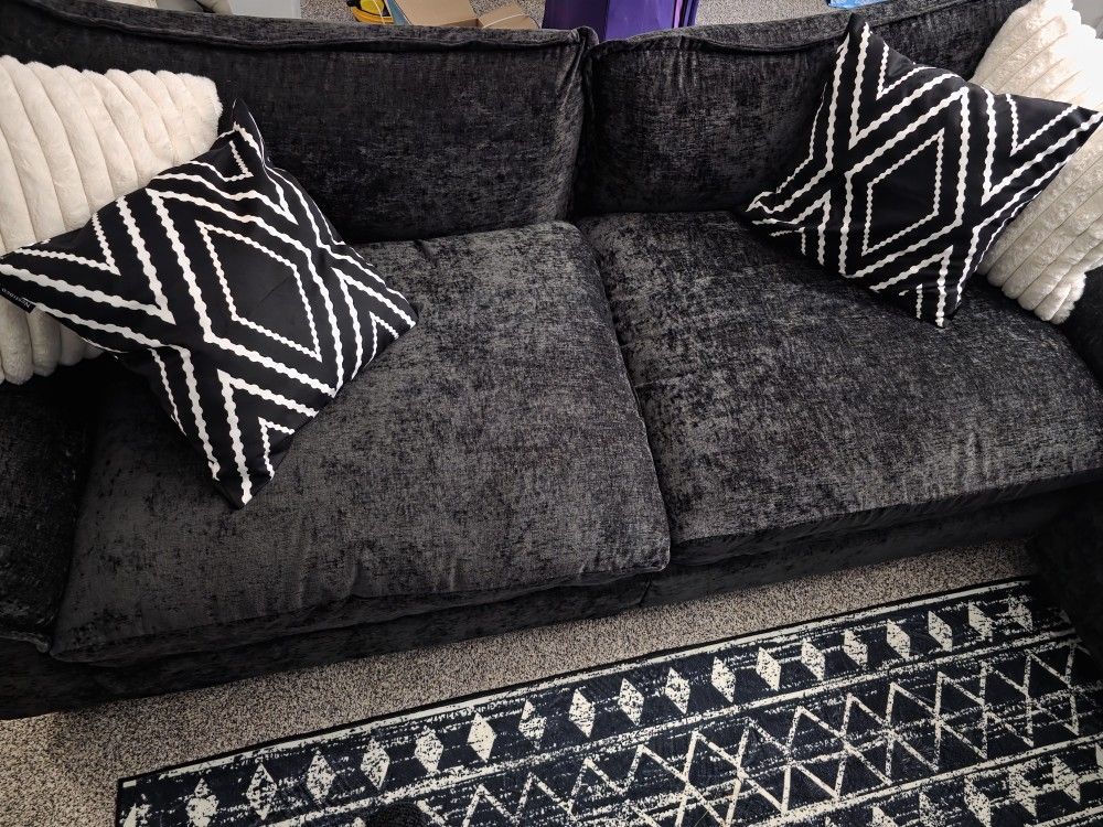 Brand New Sofa Set (Black)