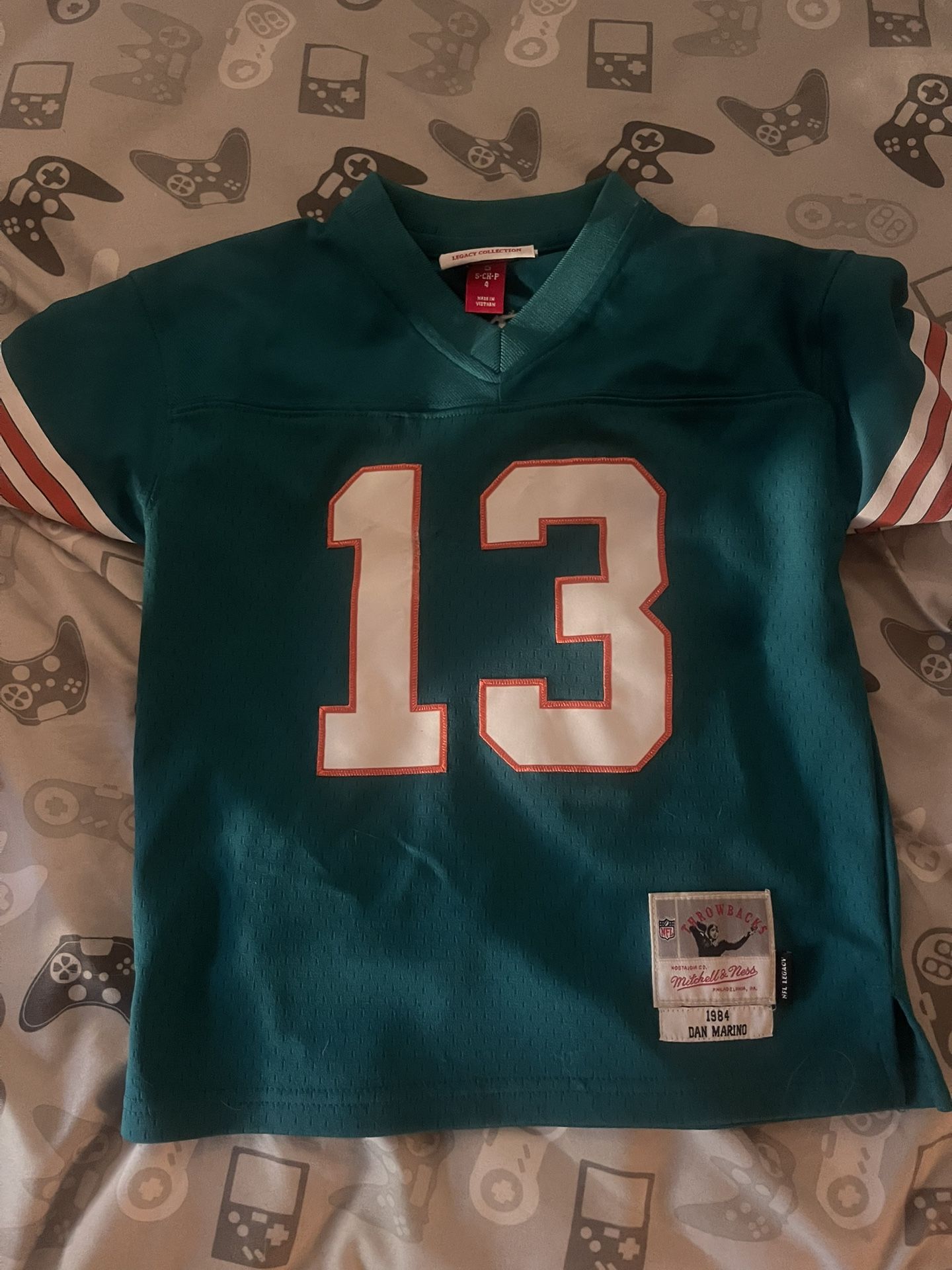 Dan Marino Miami Dolphins 1984 throwback jersey size 4T