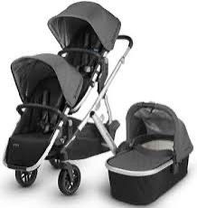 UPPAbaby Vista V2 Double Or Single Stroller Full Set With All Attachments