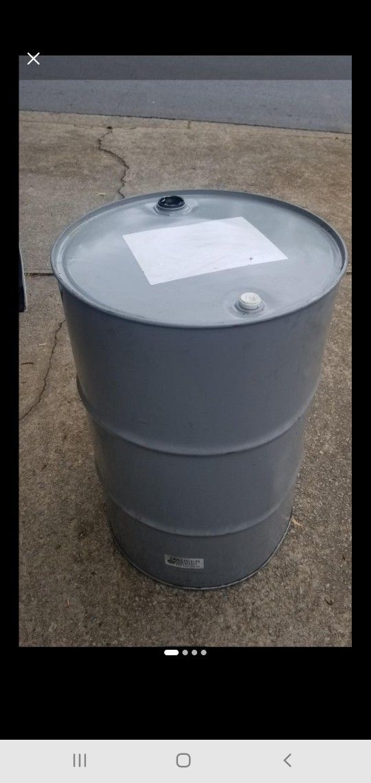Empty Drum 55galon Barrel In Good Condition
