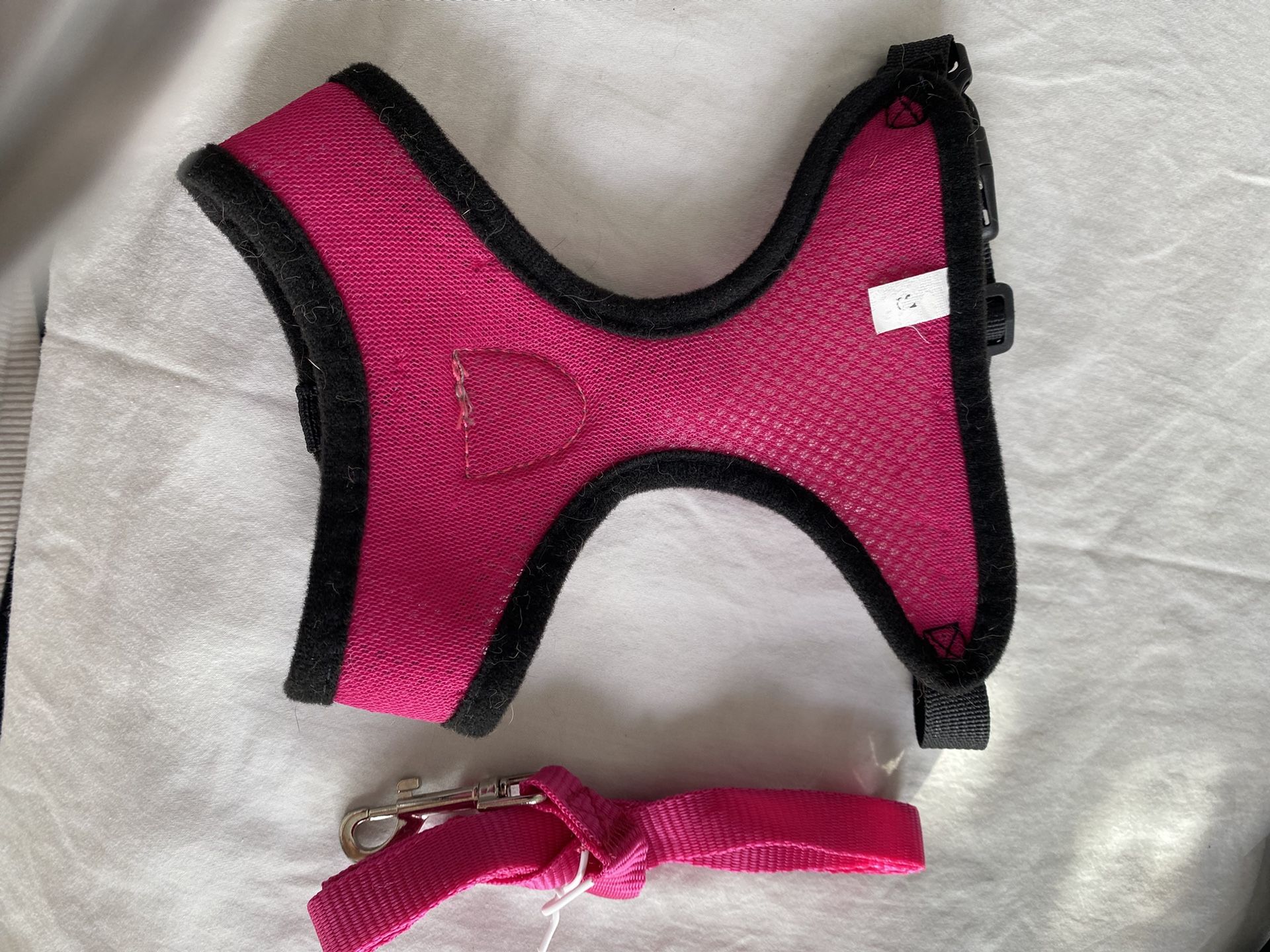 Pink Pet Harness and Leash