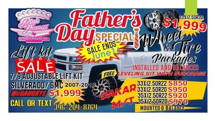 lift kits , wheels , tires