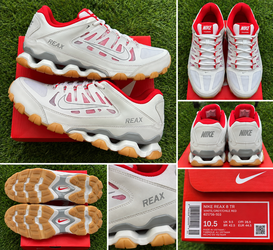 🔥 NEW Nike Reax 8 TR White/Grey/Chile Red – Men’s Size 10.5