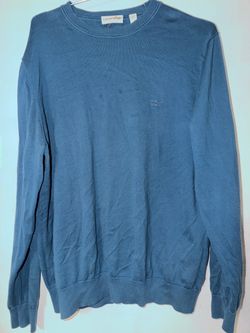 XL Lacoste Blue Crewneck Knit Sweater