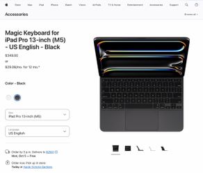 Apple Magic keyboard iPad M5 – black